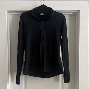 Nike Black Women's Half-Zip Long Sleeve Top